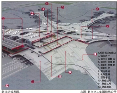 北京新机场航站楼2019年建成 采用“海星”方案