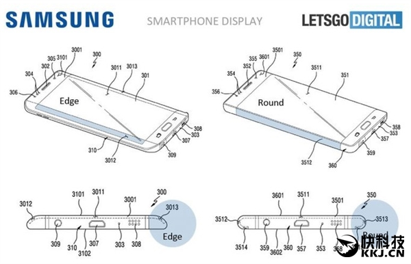 全曲面设计！三星新手机专利曝光：这才叫全面屏