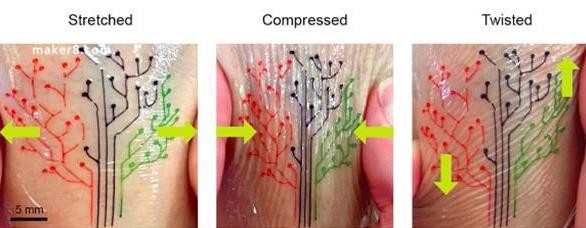 神奇！MIT科学家3D打印会发光的“活纹身”