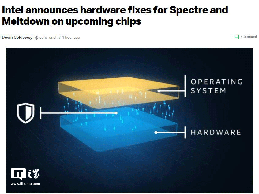 Intel：未来芯片将有针对幽灵与熔断漏洞的硬件修复