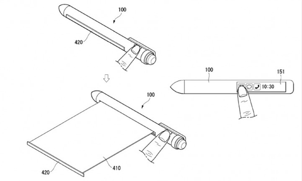 LG申请智能笔专利：折叠屏设计