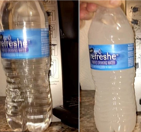 神奇：阿拉斯加零下22度瓶装水竟没结冰