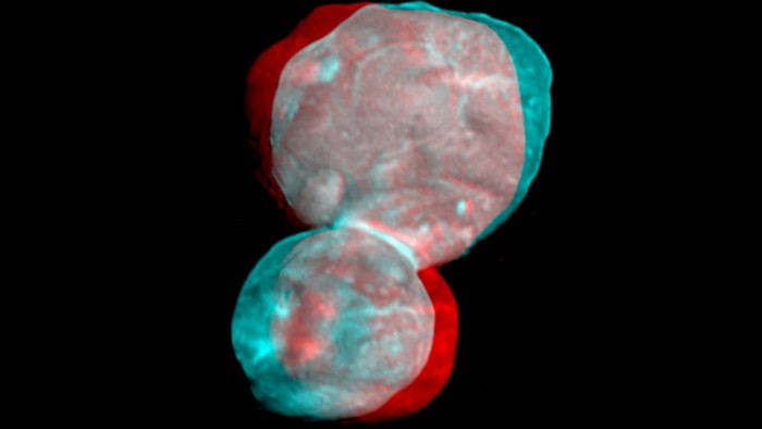 NASA分享全新Ultima Thule 3D图像 将让你的两眼处于迷离状态