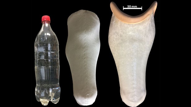 研究人员利用塑料废物制成便宜的假肢接受腔