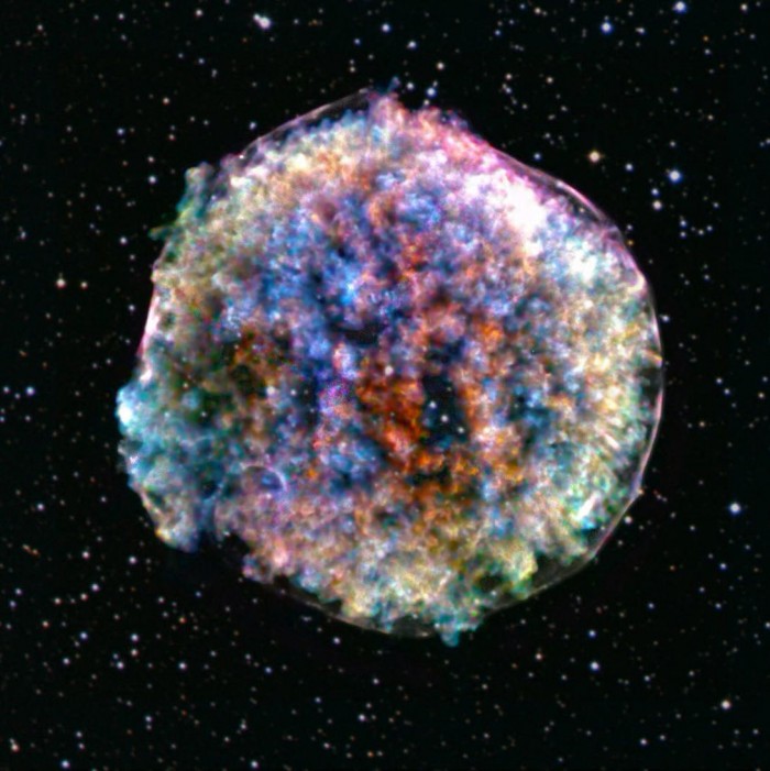 NASA公布超新星遗迹Tycho图像