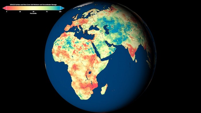 NASA开发全球首个地下水地图：帮助发现偏远地区干旱问题