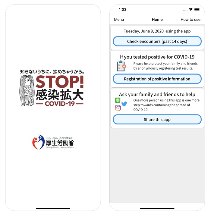 日本政府正式推出COVID-19密切接触者追踪应用