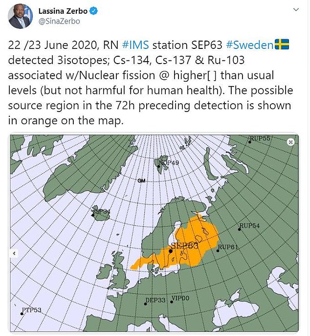 波罗的海地区检测到放射性同位素增加