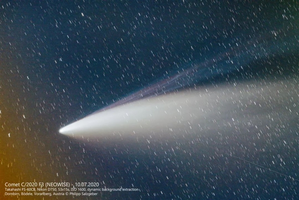 6800年一遇的彗星来了 今天傍晚就能看到