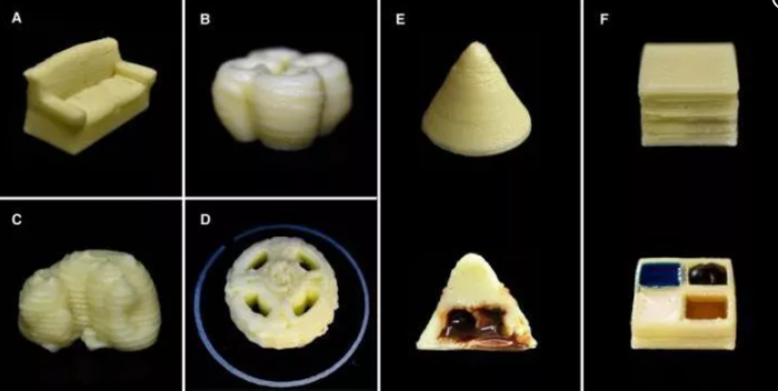 这种小小的可食用沙发是用牛奶“墨水”3D打印而成