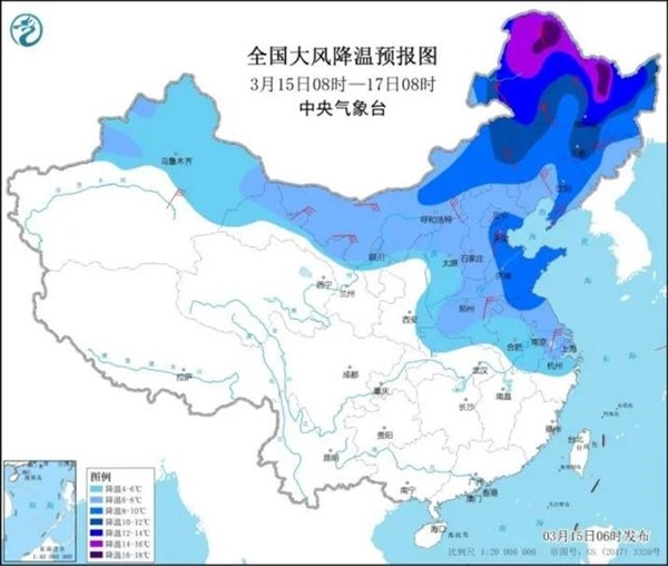 14省区市将出现扬沙或浮尘天气：最高降温超14℃、局地有沙尘暴