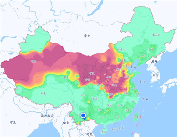 真·中国脊梁 秦岭一己之力阻挡沙尘暴南下