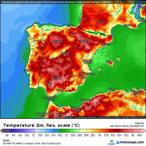 西班牙多地气温超40°C 欧洲热浪威胁农业生产